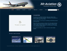 Tablet Screenshot of 3d-aviation.com